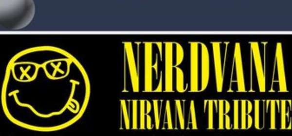 Poster advertising Nerdvana , a tribute to Nirvana