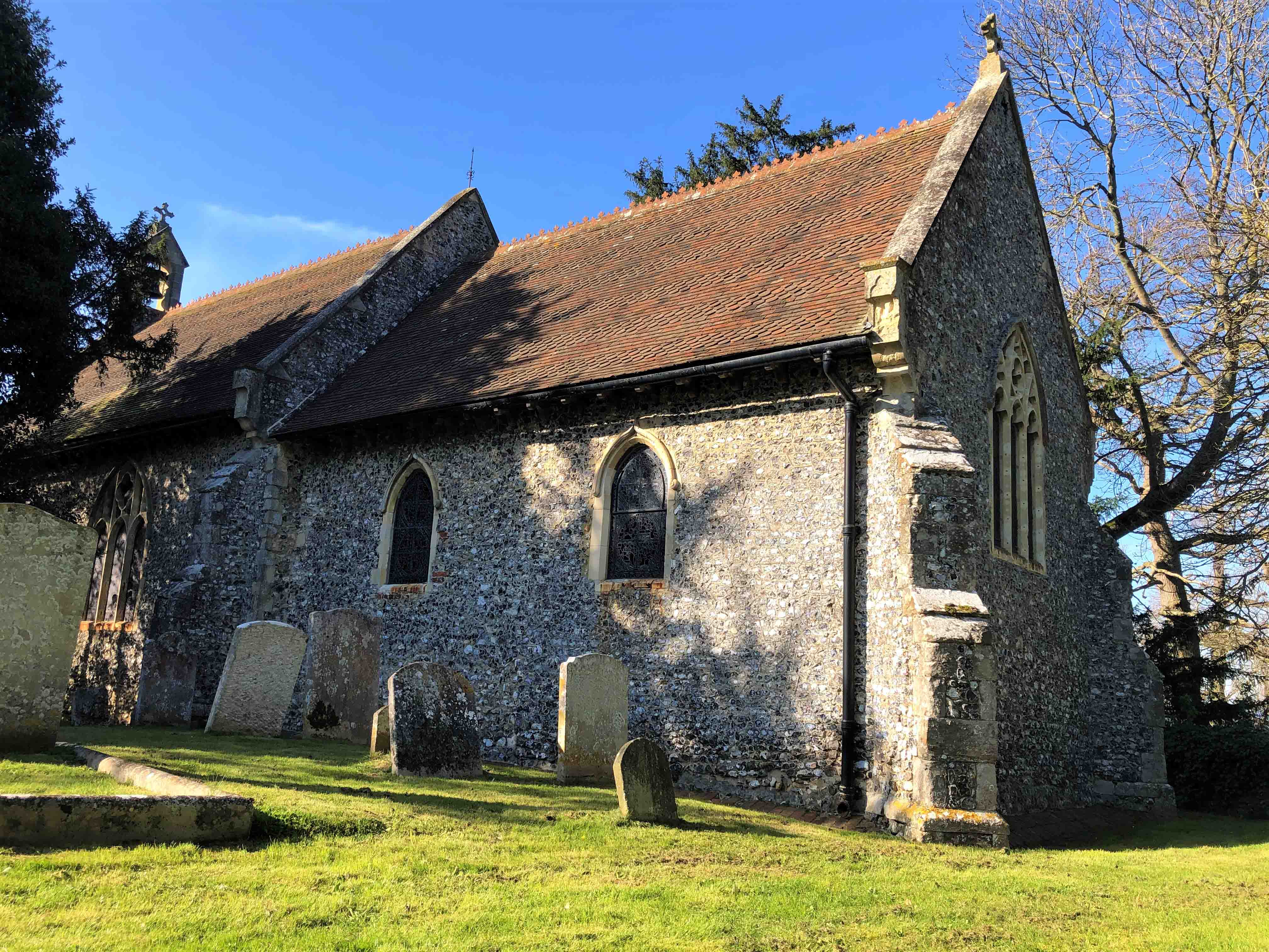 Exterior view of St Clement's Church in Sandwich