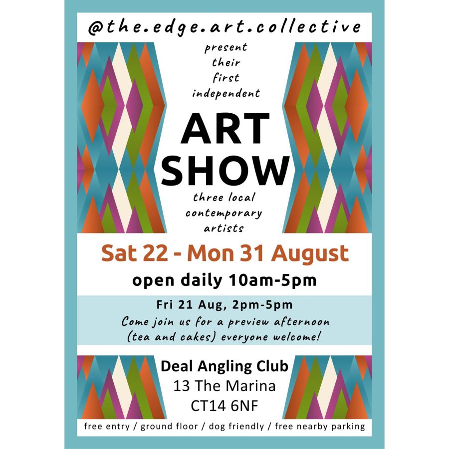 Colourful diamond shapes on a poster