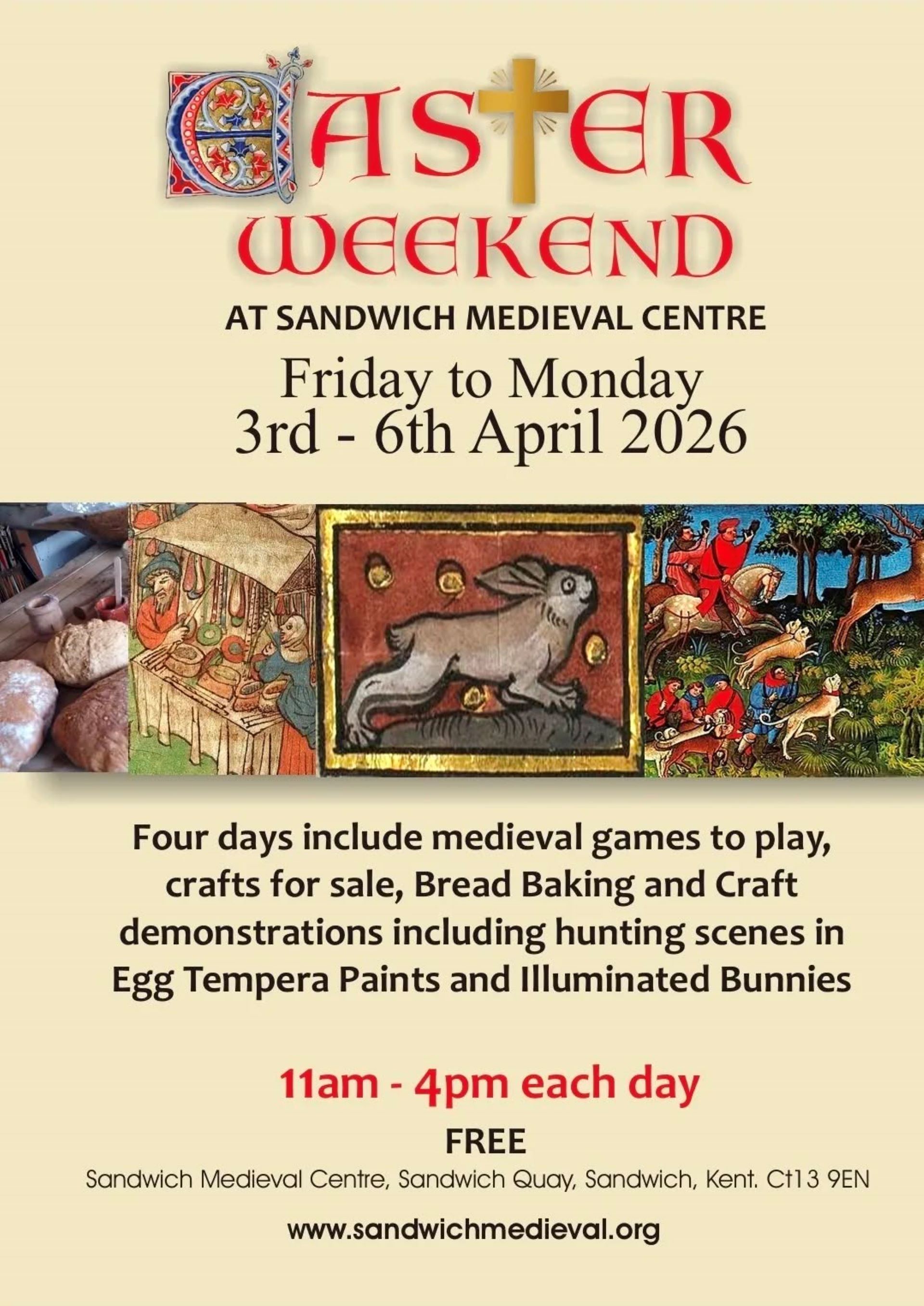 Medieval style poster advertising the event