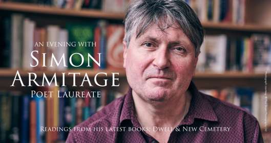A photo portrait of the poet laureate, Simon Armitage
