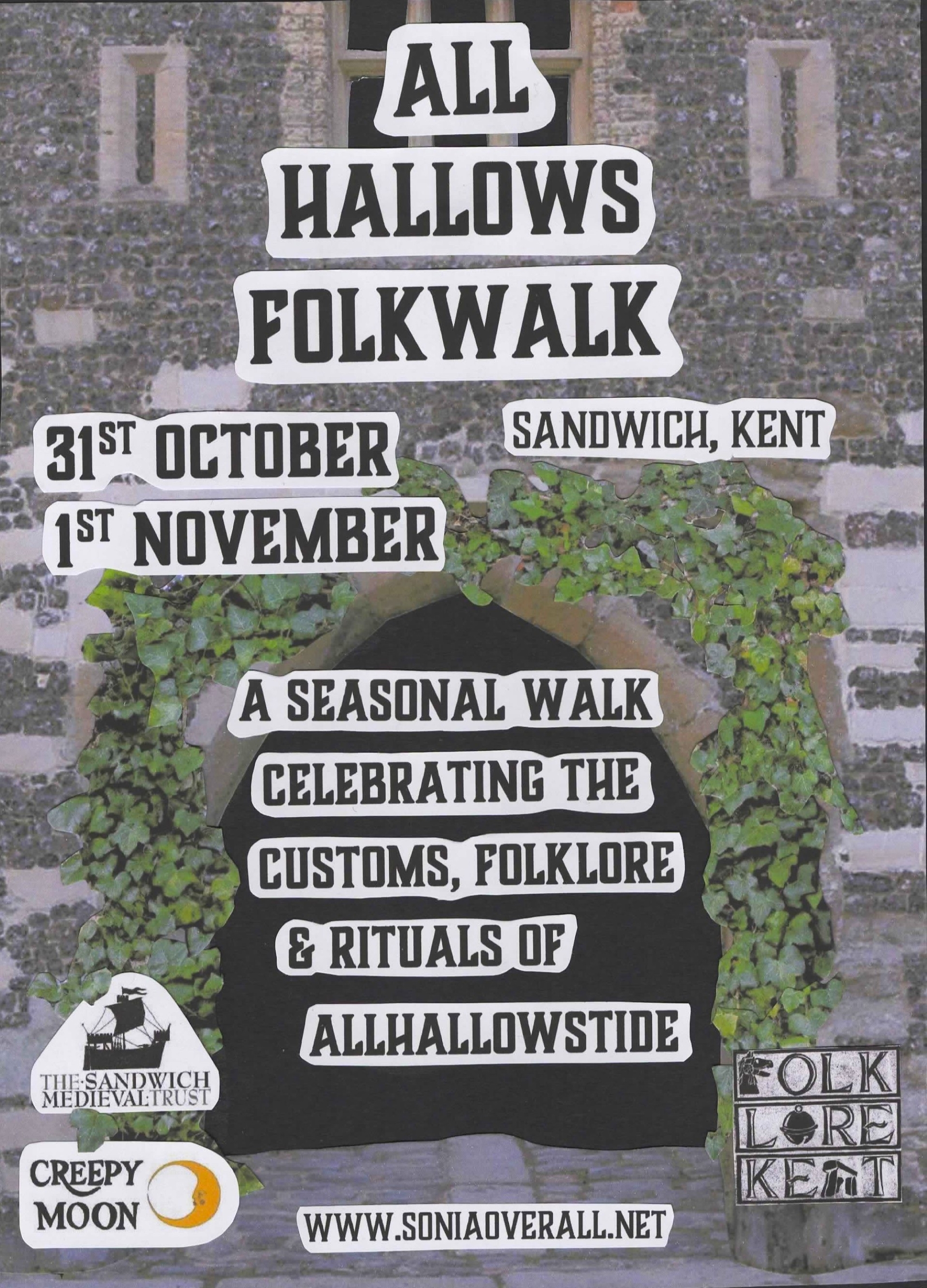 All Hallows Folkwalk poster