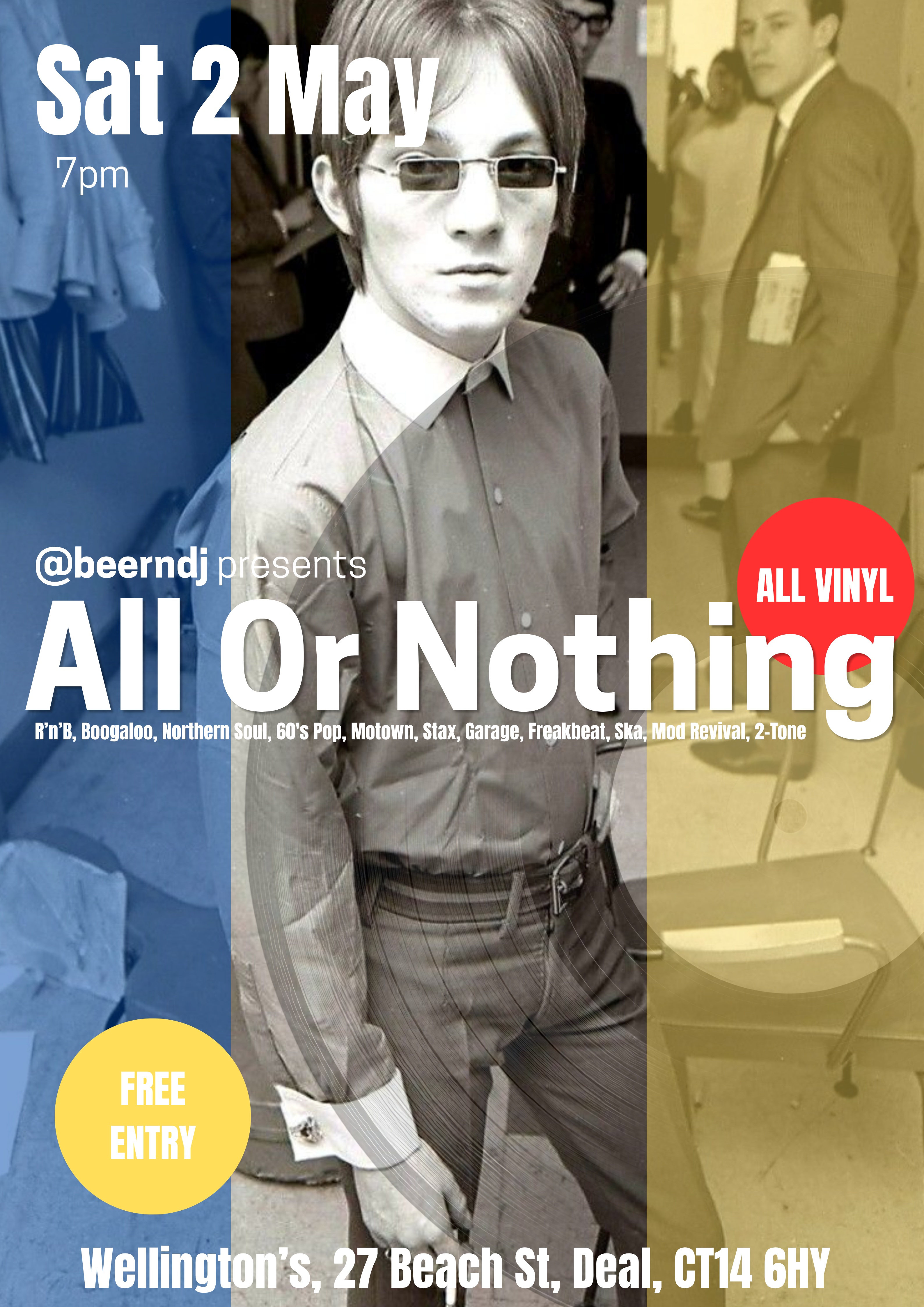 A sixties image of a male mod