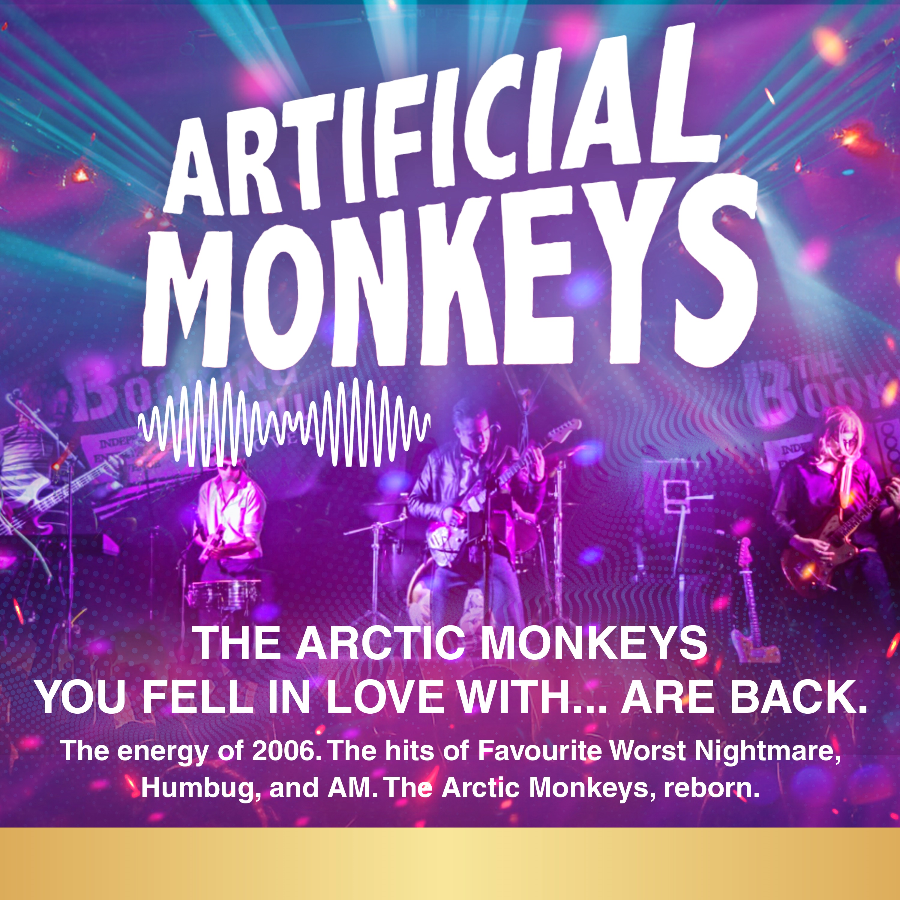 Advertising poster for the Artificial Monkeys