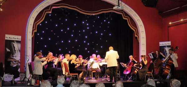 The Palm Orchestra on stage at the Astor Theatre