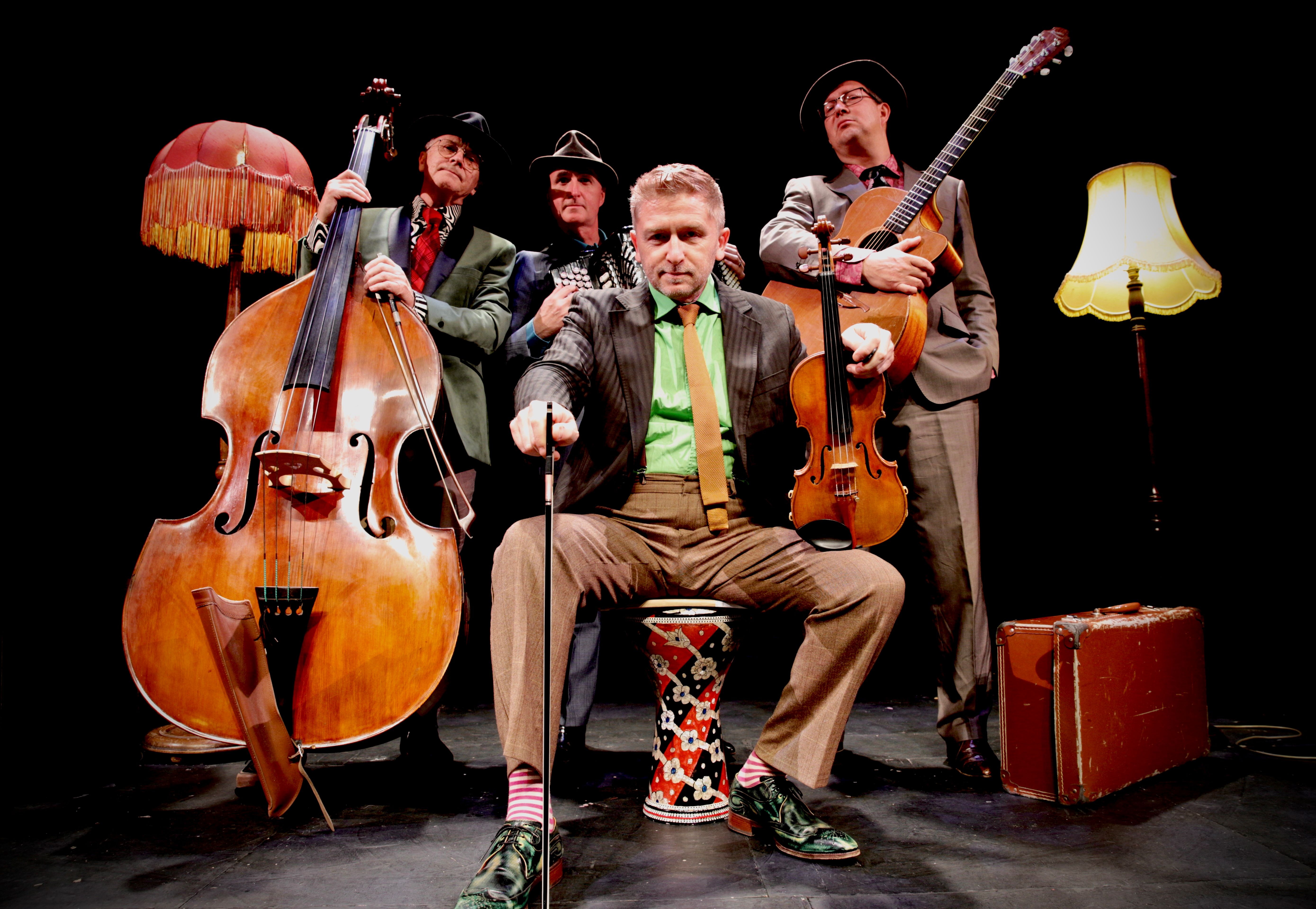 Band BCO members with their instruments