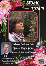 Poster with images of Rebecca Jackson and Spencer Payne