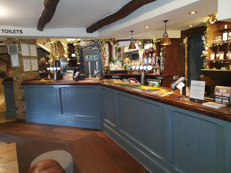 Bar area of The Plough