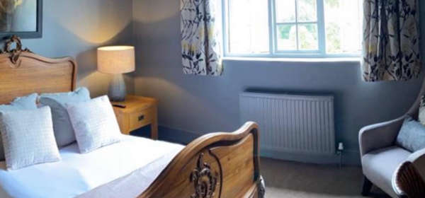 Double bedroom, The Blazing Donkey Country House Hotel and Wedding Venue, nr Sandwich