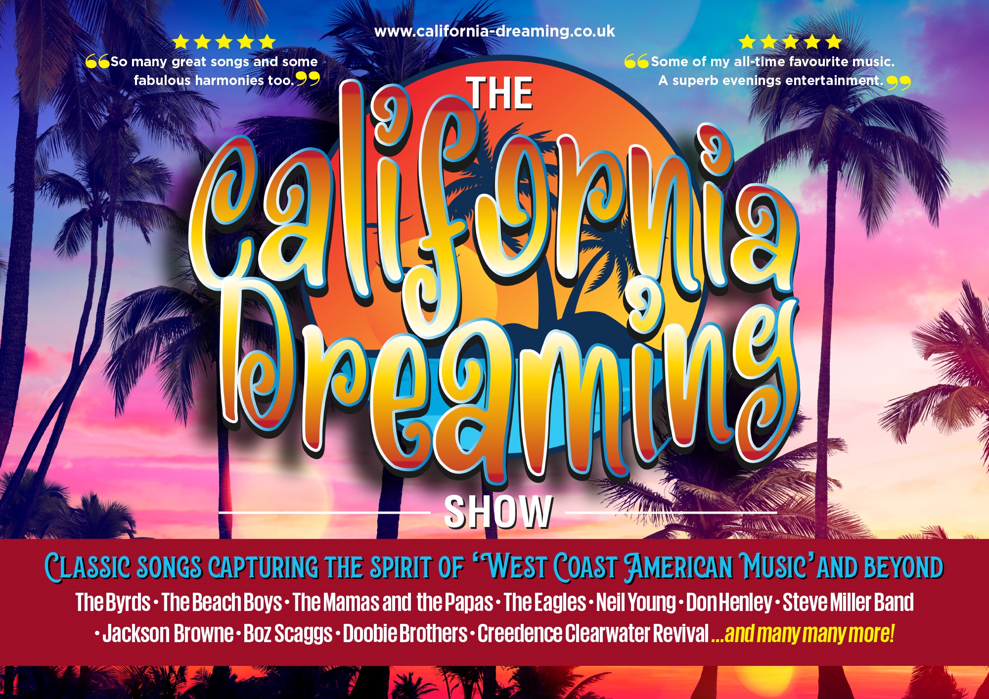 Advertising poster for The California Show