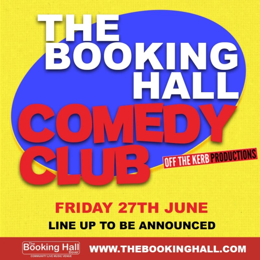 Poster for Booking Hall Comedy Club on Fri 27th June 2025