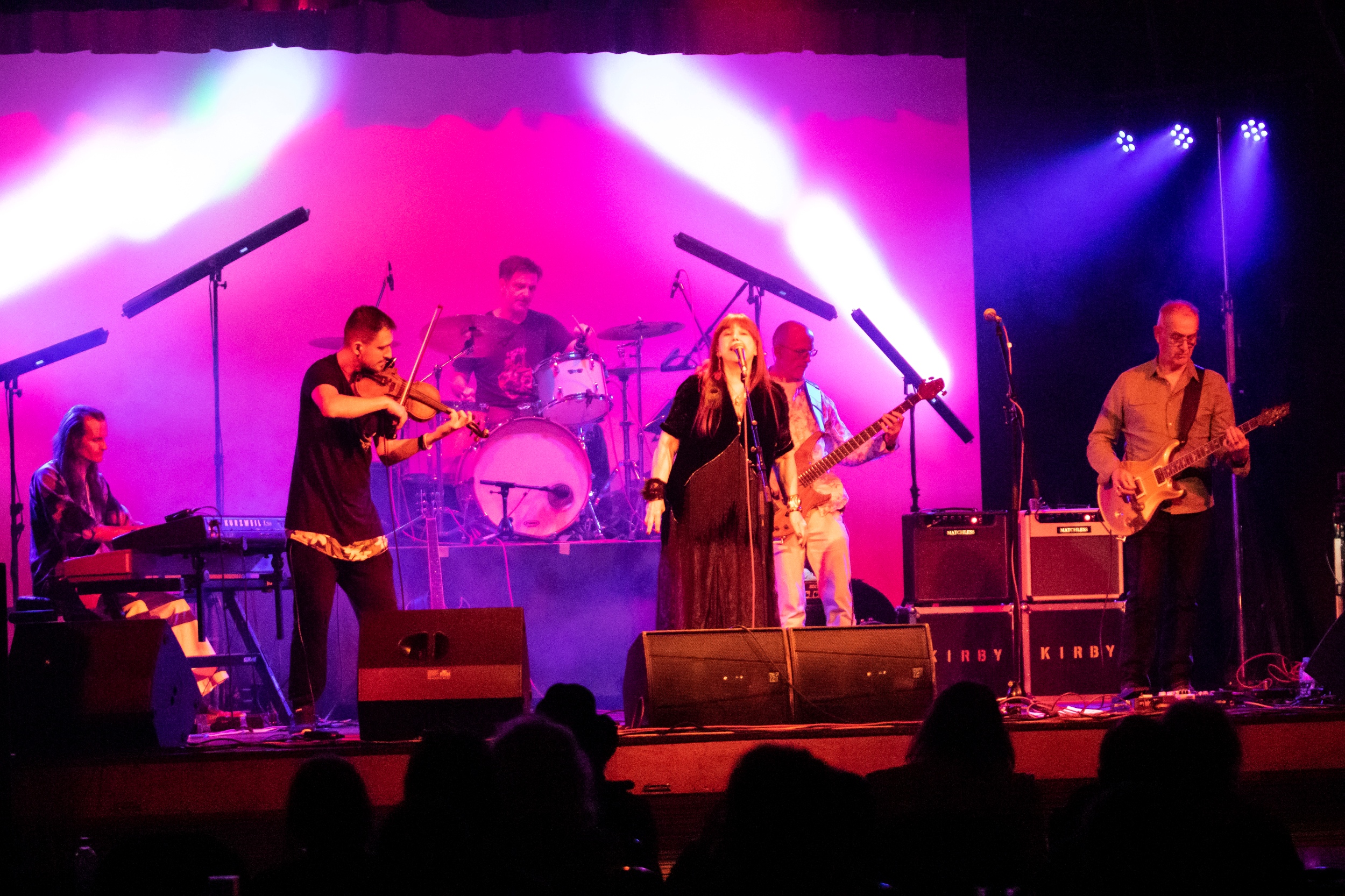 Curved Air performing on stage