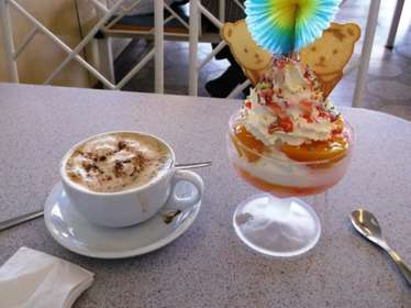 Coffee and Ice Cream Sundae