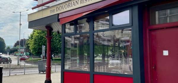 Exterior of The Dovorian with their red & cream paintwork