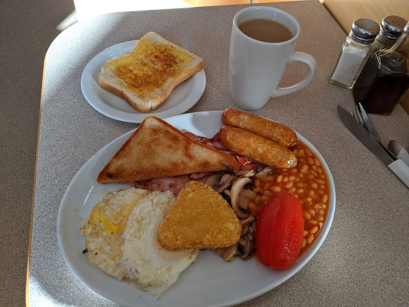 A full English Breakfast with toast & tea 