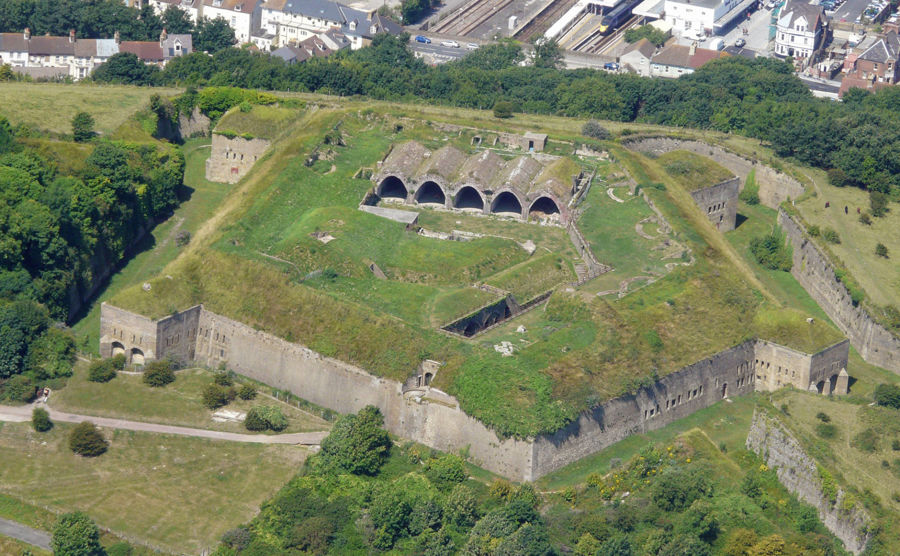 An aerial view of the Western Heights