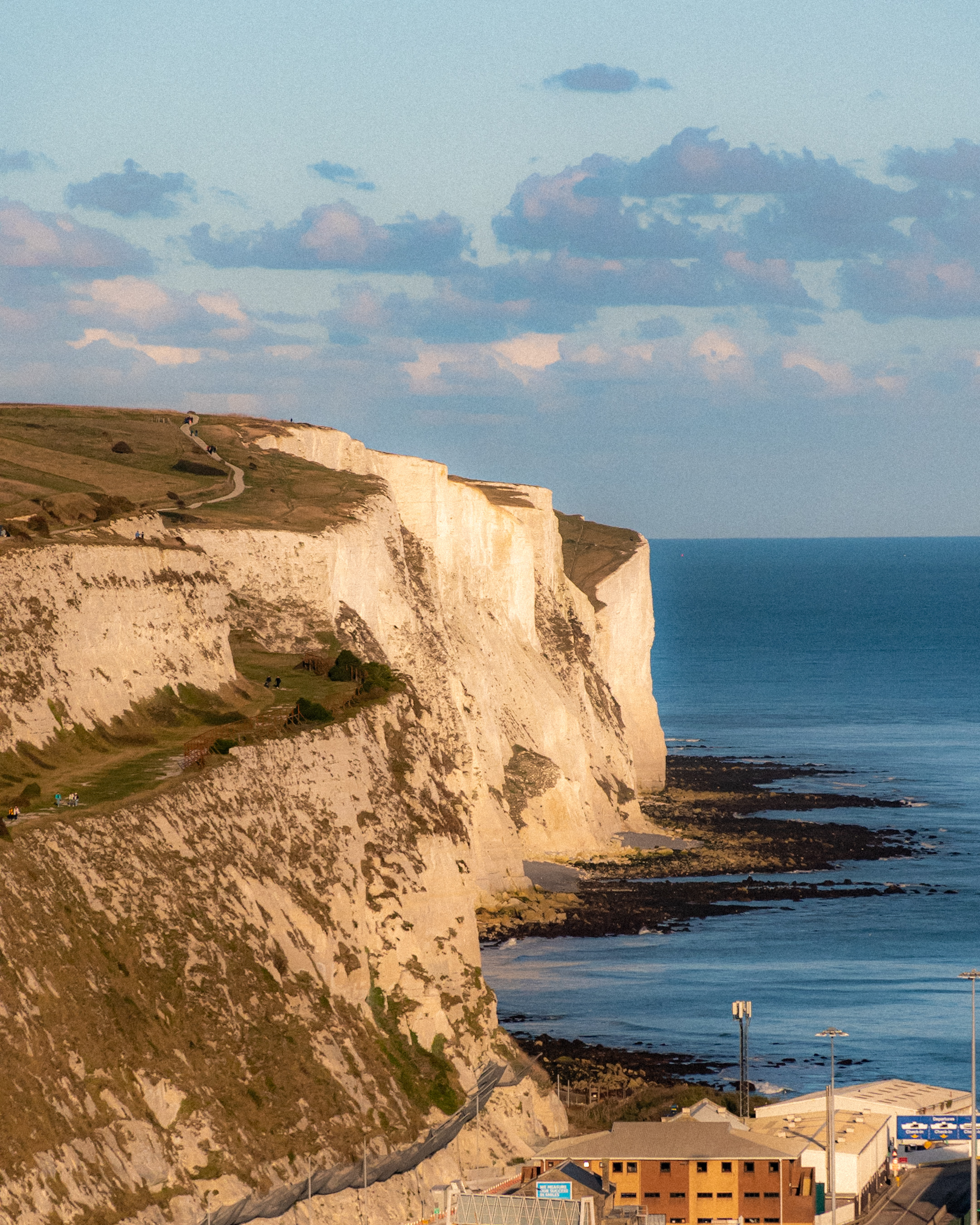 Chalk cliff face of the White Cliffs of Dover 