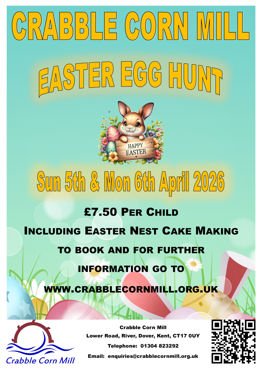 Cartoon bunny holding an Happy Easter sign 