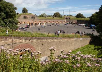 People enjoying a previous Funday at Fort Burgoyne