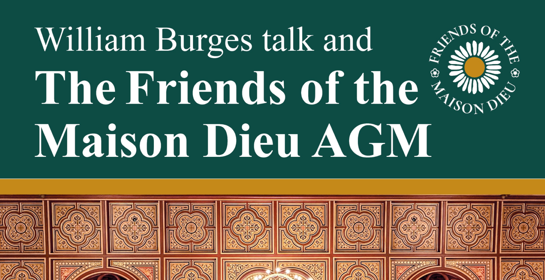 Poster with William Burges ceiling design at the Maison Dieu