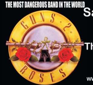 Poster for Guns 2 Roses with 2 pistols entwined with red roses.