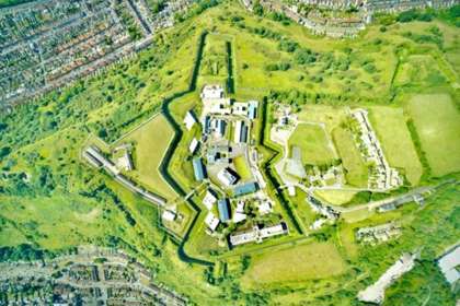 Aerial view of the Citadel at the Western Heights 