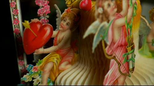 VIntage Valentine's cards of cupids with hearts