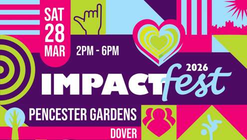 Brightly coloured poster for IMPACT Fest 2026