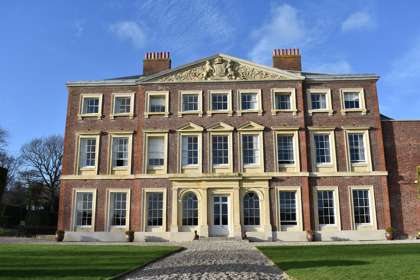 Exterior view of the Grade II listed mansion at Goodnestone Park