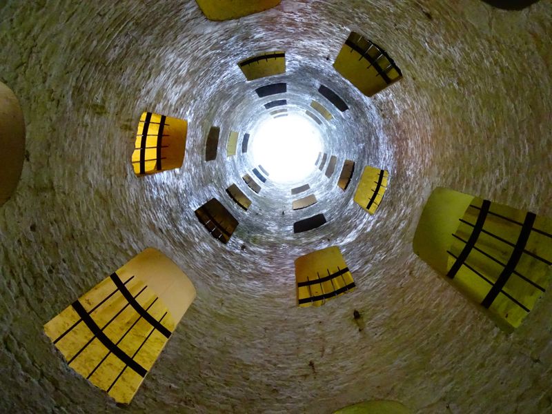 The central lightwell of the Grand Shaft staircase