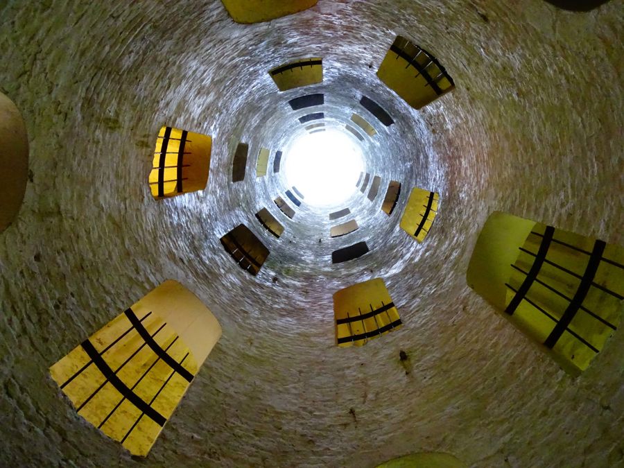 Interior of Grand Shaft looking up to the top