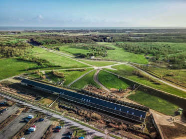 Aerial view of Betteshanger Park