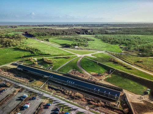 Aerial view of Betteshanger Park