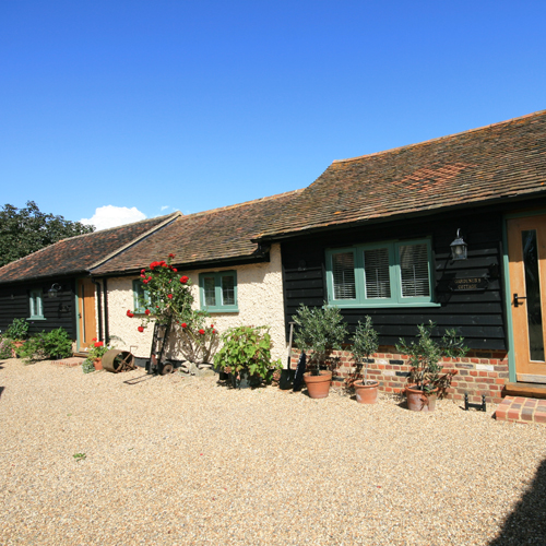 Exterior of cottage, Canterbury Cottages