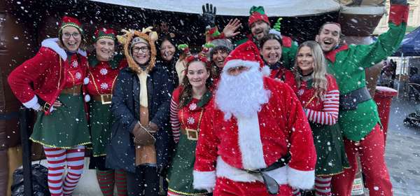 Dover District Council's Santa, elves and reindeers on Saturday 10 December