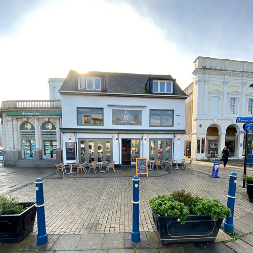 Elephant and Hind, pub, town centre, Dover, Kent, exterior view