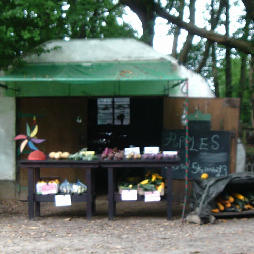 Fruit and vegetable stall, Hopewood Farm, Dover, Kent
