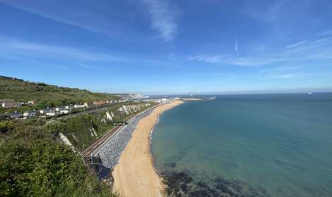 view of Shakespeare Beach, Dover, Kent White Cliffs Country