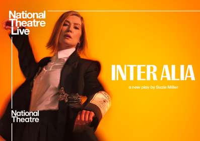 Advertising poster for Inter Alia featuring Rosamund Pike 