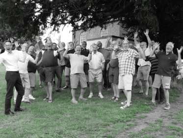 B/W photo of the Just Men Singing Choir