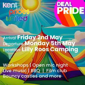 Poster for Kent Prides United - Family Camp Weekender