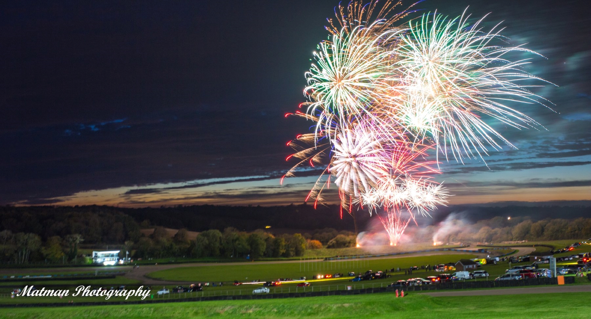 Fireworks at Lydden Hill Race Track.