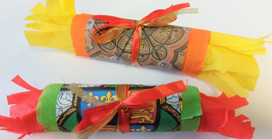 Two Maison Dieu inspired Christmas crackers