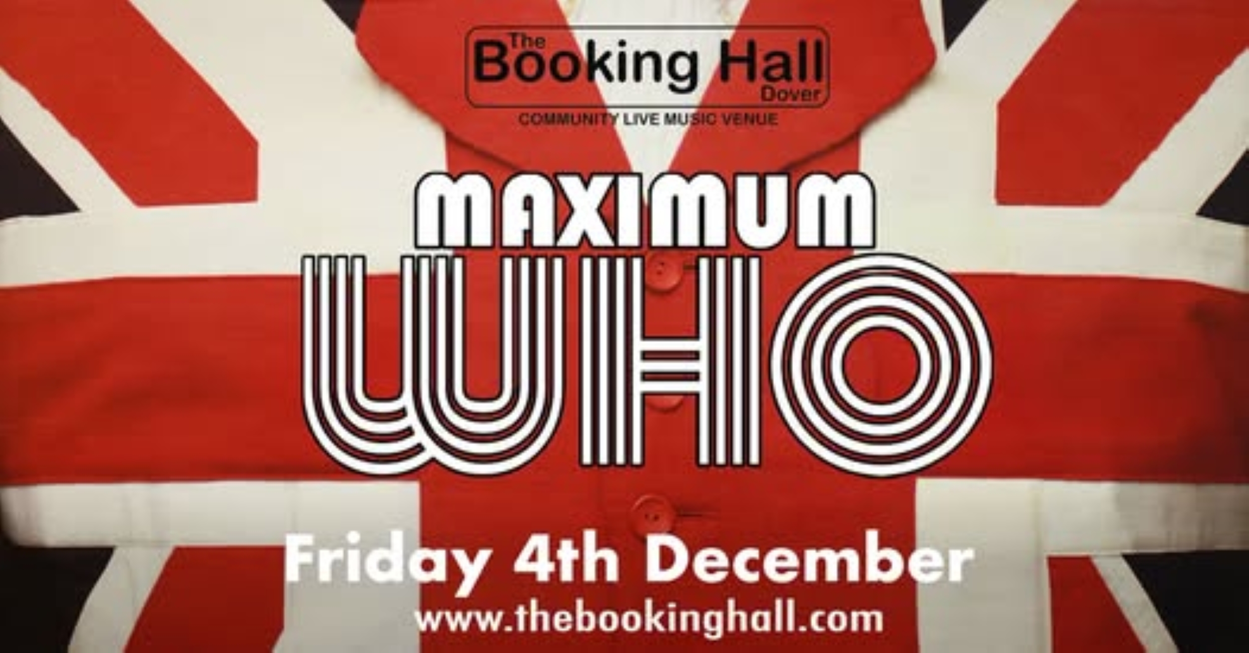 A shirt with red stripes and the words Maximum Who