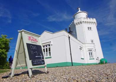 Image of South Foreland Lighthouse where Mrs Knott's Tea Room is located