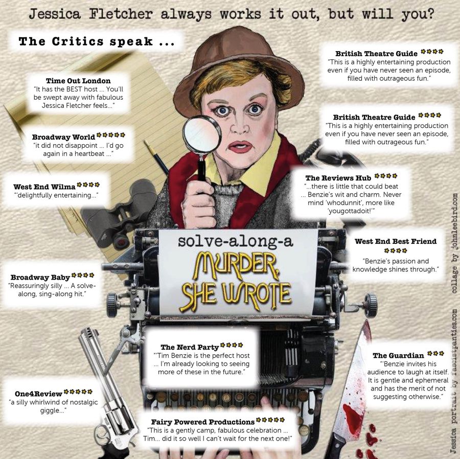 Advertising poster for Murder She Wrote