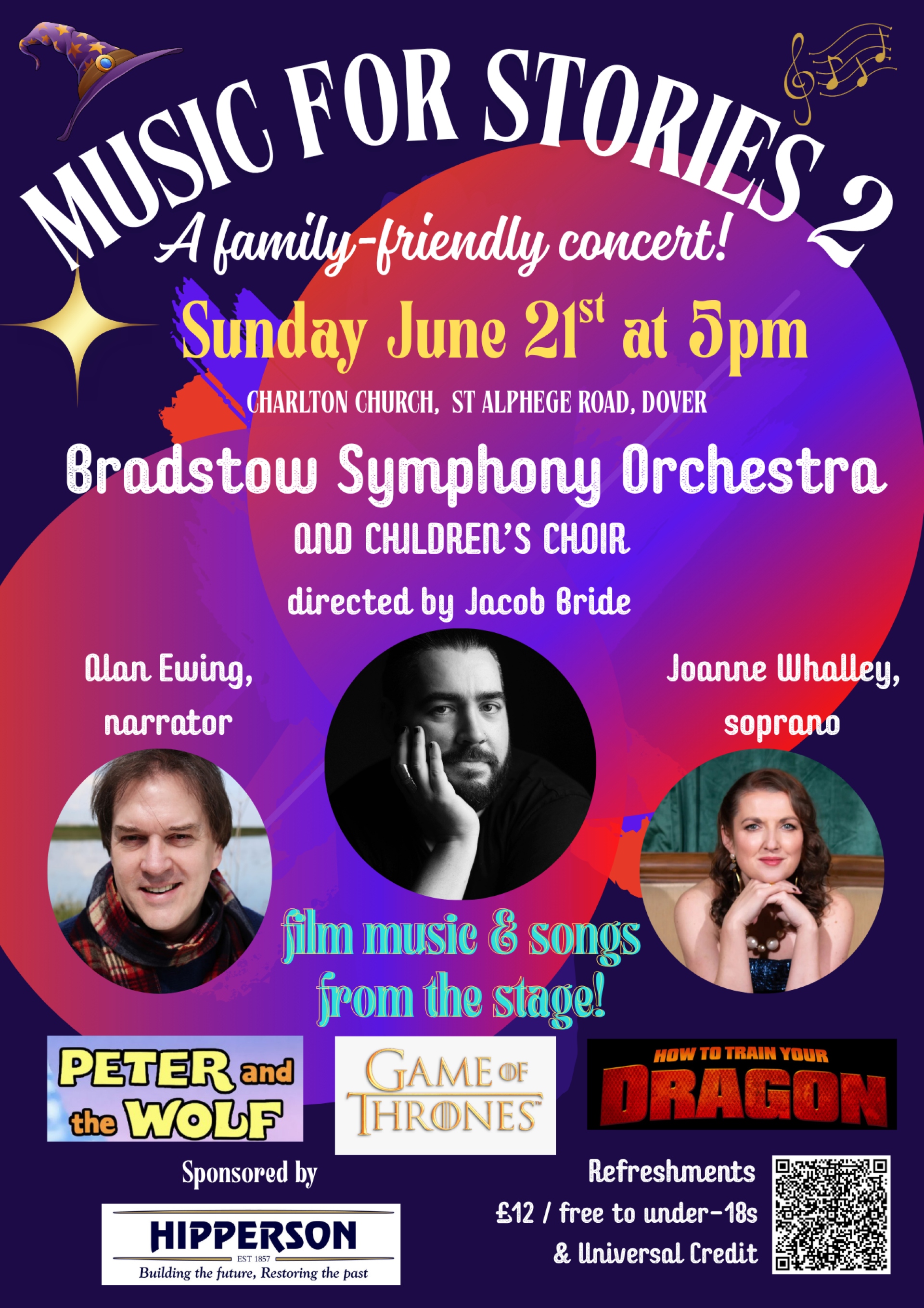 Poster showing faces of Joanne, Alan & Jacob in circles