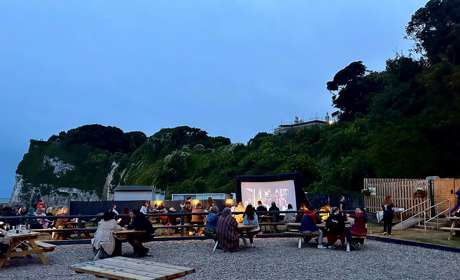 Photo of a previous open air cinema night at The Coastguard