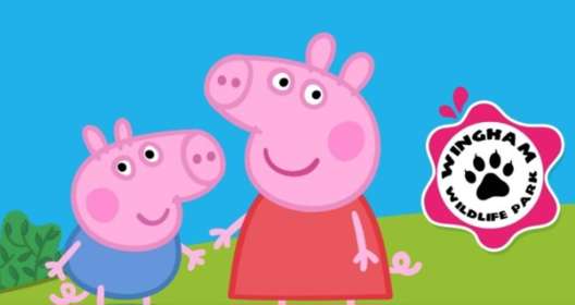 Cartoon image of Peppa Pig and her little brother George