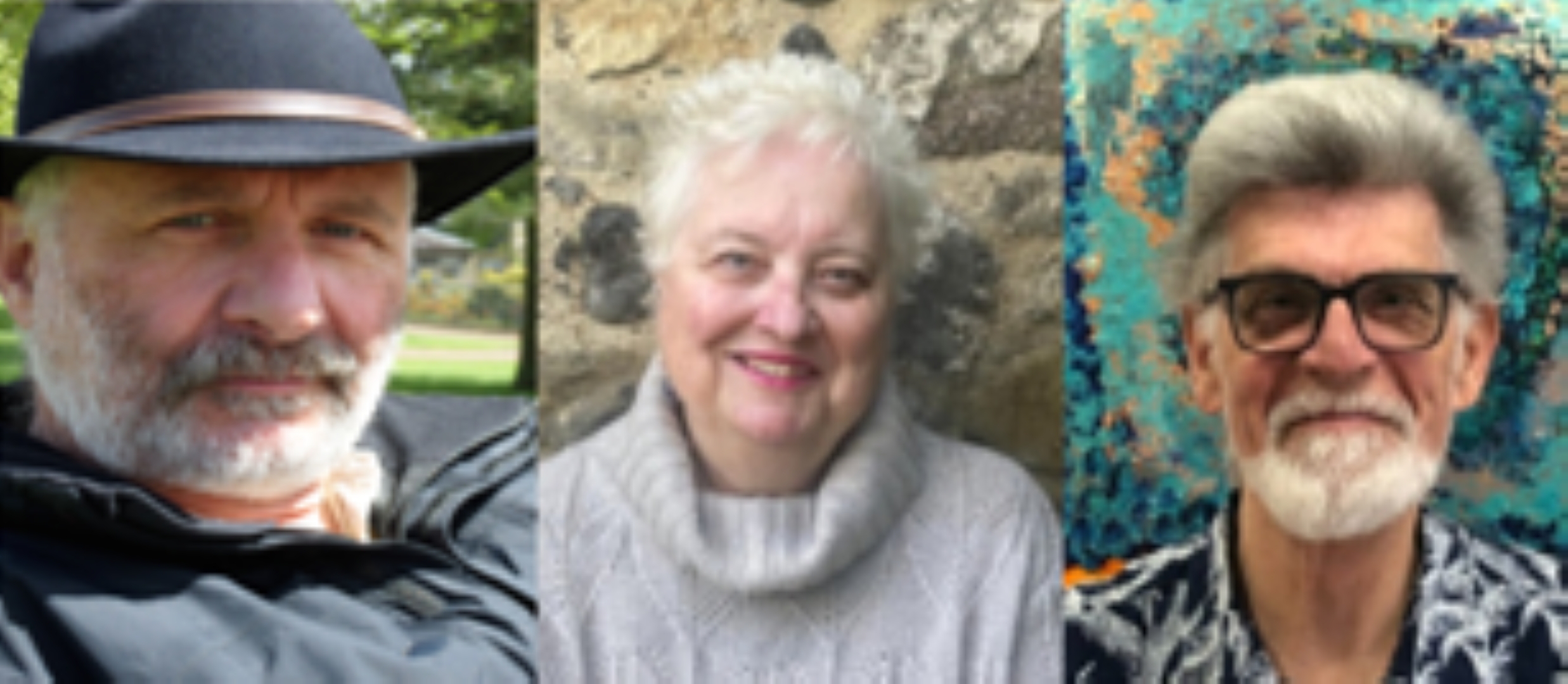 3 local poets 2 men and a lady